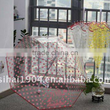 23" * 8K full spot printing transparent umbrella for sale