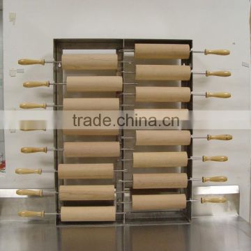 wall shelf for kurtos kalacs chimney cake baking oven machine