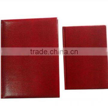 PU leather bound diary agenda organizer planner notebook
