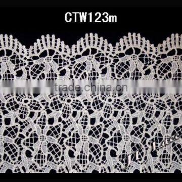 Cotton embroidery fabric lace in guangzhou CTW123m