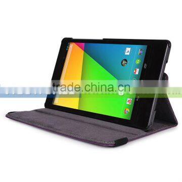 360 degree rotated leather case for Google nexus 7 2nd gen