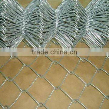 9-22 gauge woven galvanized chain link fence used in chain link fence