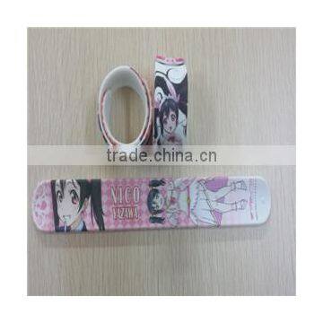 Japan style silicone cartoon slap bracelets