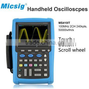 Micsig digital portable handheld oscilloscope MS410IT 5.7'' TFT display up to 50,000wfm/s capture rate for saving your budget