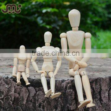 Interesting home decoration doll,8' wooden manikin doll,handmade wooden joint doll