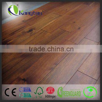 Solid Big leaf acacia Smooth ABC Cherry Color engineered hardwood flooring