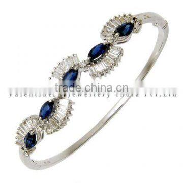 Diamond and sapphire Bracelet, 18k gold bracelets for women