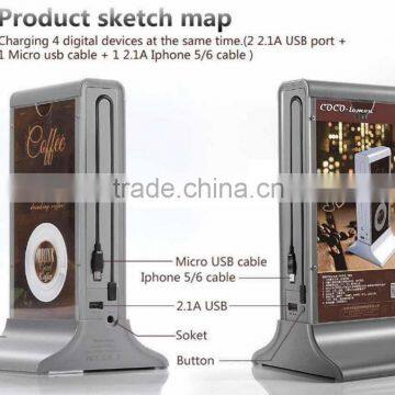 New Style Menu Power Bank 20800mAh USB External Backup Battery Charger PowerBank for All Phone photo-2