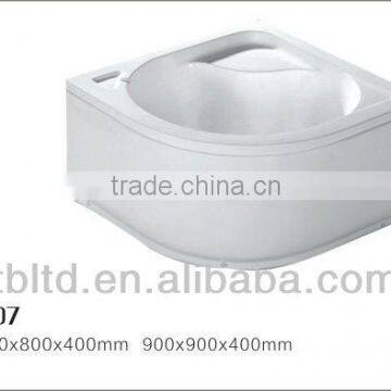 Acrylic shower tray TB-T007,sector/square shower tray with self support,good price&quality shower tray in Chinese factory