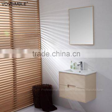 Cheap Melamine one Sink Bathroom Vanity with bathroom mirror