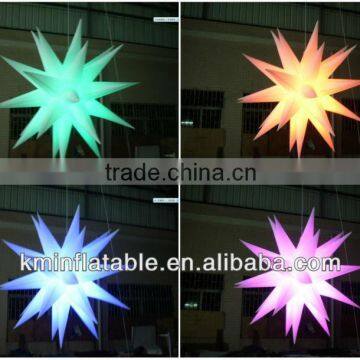 wedding decoration LED lights inflatable star