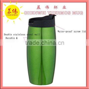 Water Proof Lid Stainless Steel Gift Promotion Coated Mugs