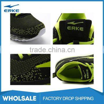 ERKE Wholesale Dropshipping Hot Sales Breathable Flyknit Mesh Black Grey Blue Fashion Brand Mens Air Running Shoes photo-5