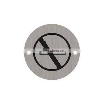 No Smoking Stainless Steel Sign Board
