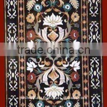 Rectangular Marble Inlay Table Top