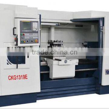 Low price CKG1319E cnc pipe thread lathe machine with four-position electric turret