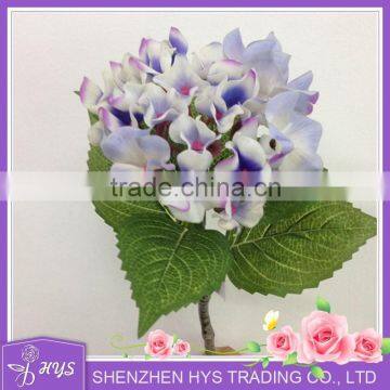 cheap real touch artificial flower purple hydrangea