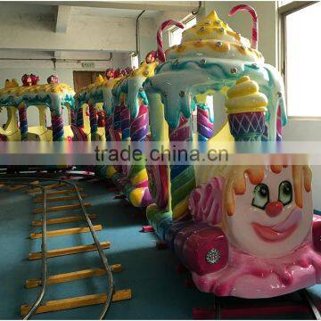 14 Seats Mini Sweet Candy Tourist Kiddie Track Train for Sales
