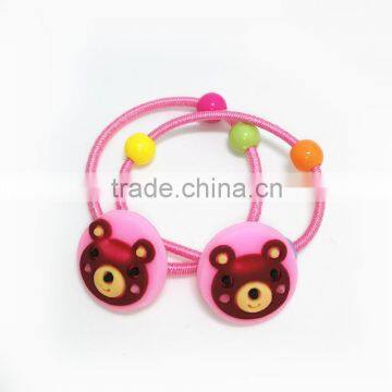 Colorful Elastic Rubber Flexible Hair Bands Cartoon Cute PVC Hair ties