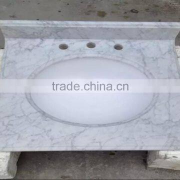 Cararra white marble style selections vanity top