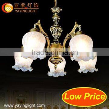 elegant copper glass mounted chandelier ,Mounted glass chandelier