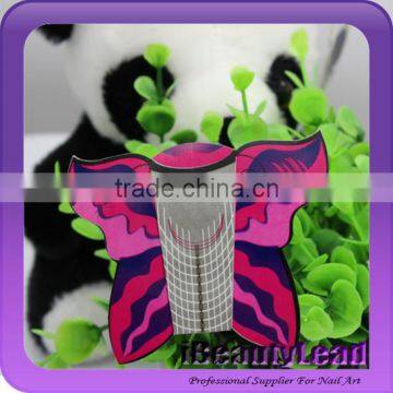 New Coming Butterfly Nail Form 300pcs Roll Gold Nail Forms Nail Art Form photo-3
