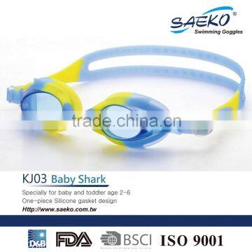Baby Shark Design Junior/Kid/Children Comfortable Swimming Goggles photo-5