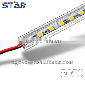 Waterproof Aluminum Aquarium LED Rigid Bar Strip White Color DC12V 60led/m U Shape