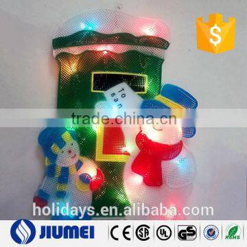 holiday outdoor decoration snow person santa claus light