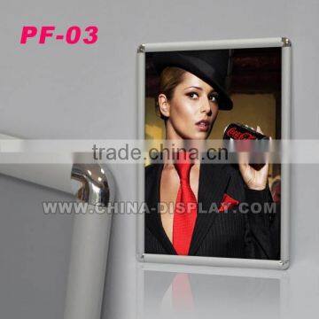 Aluminum 25mm Snap Frame a4 Clip Poster Frame Wall Mounted White Snap Frame