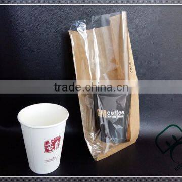 Oil-proof Kraft Paper Bag With Clear Window for Food Use photo-1