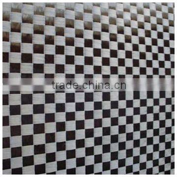 220gsm Jacquard Carbon Kevlar Fiber Hybrid Fabric
