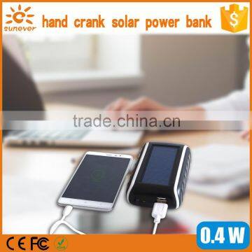 Hot Selling! New Dynamo Hand Crank Dual USB Cell Phone Emergency Solar Charger With Light photo-5