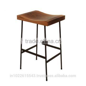 Walnut bar stool,Industrial bar stool,industrial style bar stools