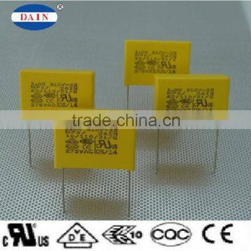 Interference suppression class X2 capacitor applied on assembly board pcb