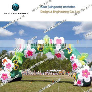 Decorative inflatable arch (with flowers and butterflies shape)/ Advertising inflatable arch/Inflatable Arch for Advertisement