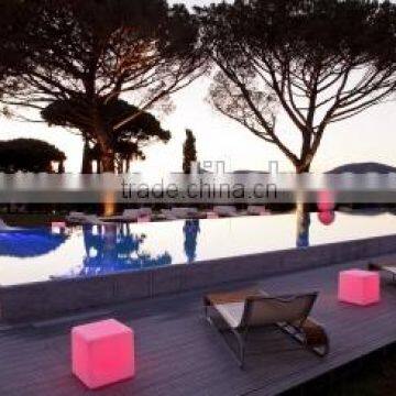 Light up PE Plastic Chairs/led Chair/light Cube Seat
