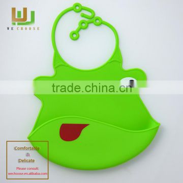 2016 Hot Funny design Waterproof Silicone baby bibs/100% Silicone baby bibs