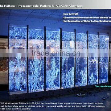 Digital Control LED Water Bubble Wall , Computer Programe Dancing LED Bubble