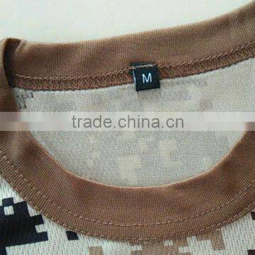 Custom Made Polyester Nylon Mesh Brown Digital Full Print Military Camouflage T Shirt photo-3