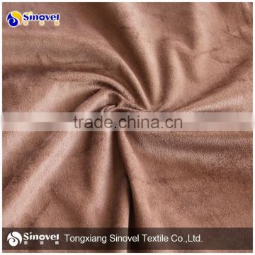 100% Polyester Suede Fabric/warp knitted suede/garment suede