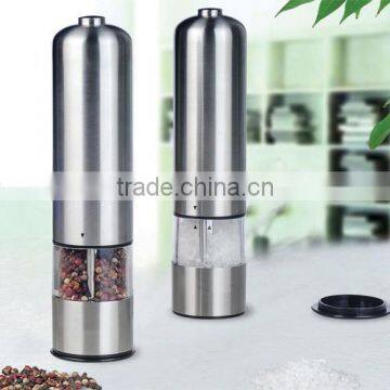 classical stainless steel electric pepper mill with light