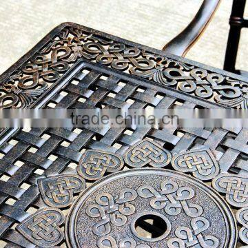 2016 Hot Selling New Design Cast Aluminum 4 Seats Square Garden Set photo-2