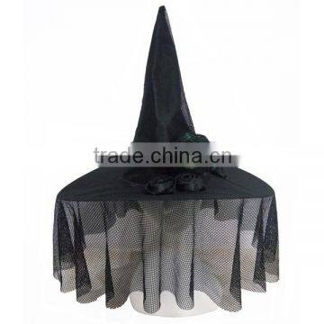 HALLOWEEN COSTUME BLACK WITCH HAT DESIGN