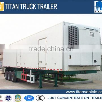 3 axles 20ft refrigerator container trailer,small container trailer,used refrigerator trailer