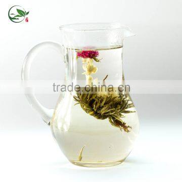 Decoration Artificial Flowers Long Feng Xi Zhu Double Twins Go-To Blooming Tea