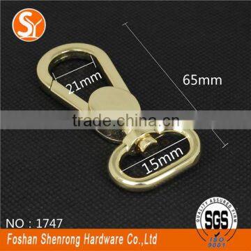 Safety zinc alloy swivel snap hook for handbag/bag/key ring