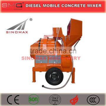 350L Diesel Hydraulic Mobile Drum Concrete Mixer JZR350MW JZR350MH for Construction photo-2