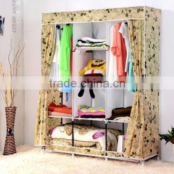 DIY Portable Folding Clothes Closet Wardrobe Armoires Storage Rack Garment Hot