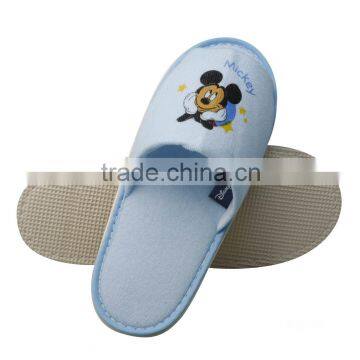 Hot hot! hotel disposable embroidery slipper for children